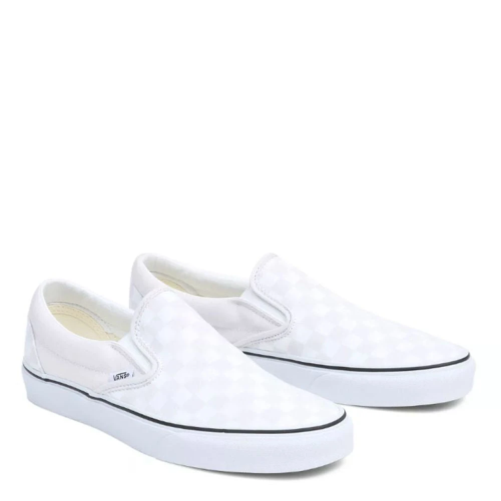 Vans Colour Theory Checkerboard Classic Slip-On In Cloud - Image 2
