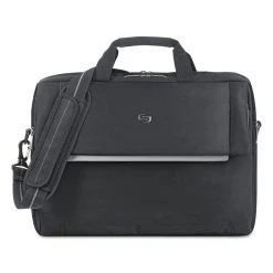 Solo Urban Briefcase, Fits Devices Up To 17.3", Polyester, 16.5 X 3 X 11, Black