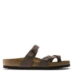 Birkenstock Mayari Birko-Flor Nubuck In Mocha (Narrow Width)
