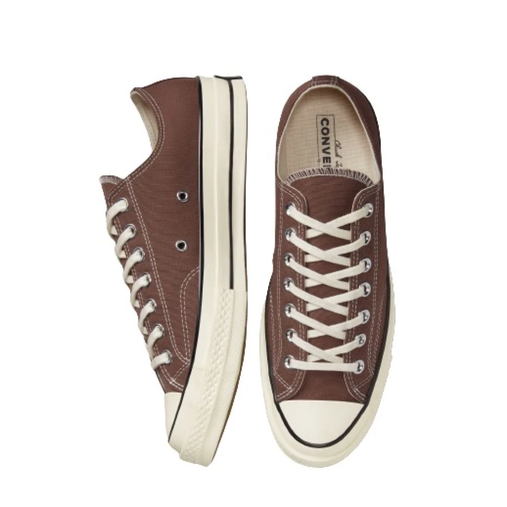 Converse Chuck 70 Vintage Canvas Low In Earthy Brown/Egret/Black - Image 3