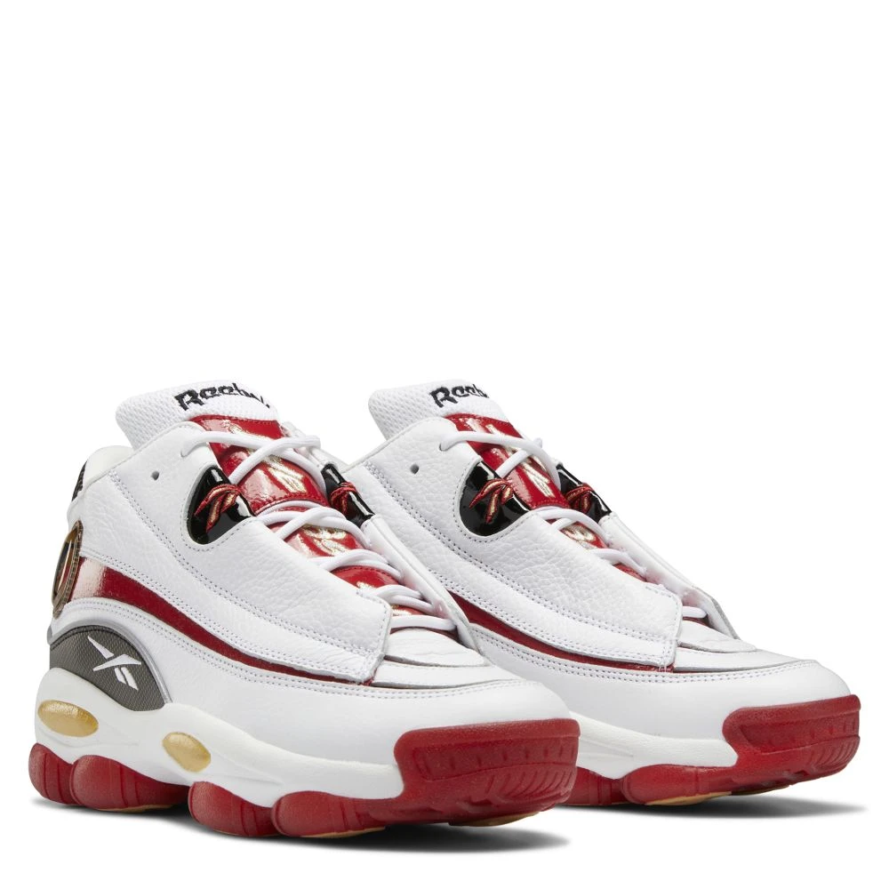 Reebok Men's The Answer DMX Basketball Shoe In Ftwr White/Flash Red/Core Black - Image 2