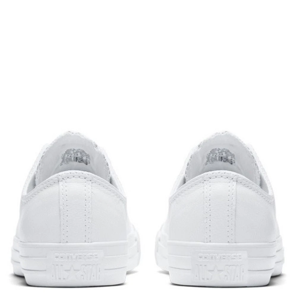 Converse Chuck Taylor All Star Mono Leather Low Top In White Monochrome - Image 5