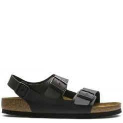 Birkenstock Milano Birko-Flor In Black