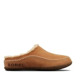 Sorel Men's Falcon Ridge II Slipper In Camel Brown/Curry