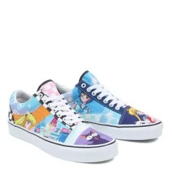 Vans X Pretty Guardian Sailor Moon Old Skool Patchwork In Multicolour