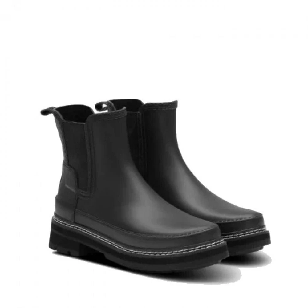 Hunter Women's Refined Stitch Detail Chelsea Boots In Black - Image 2